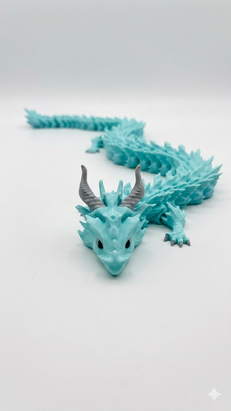 Figura 3D - dragón Celeste de Agua 