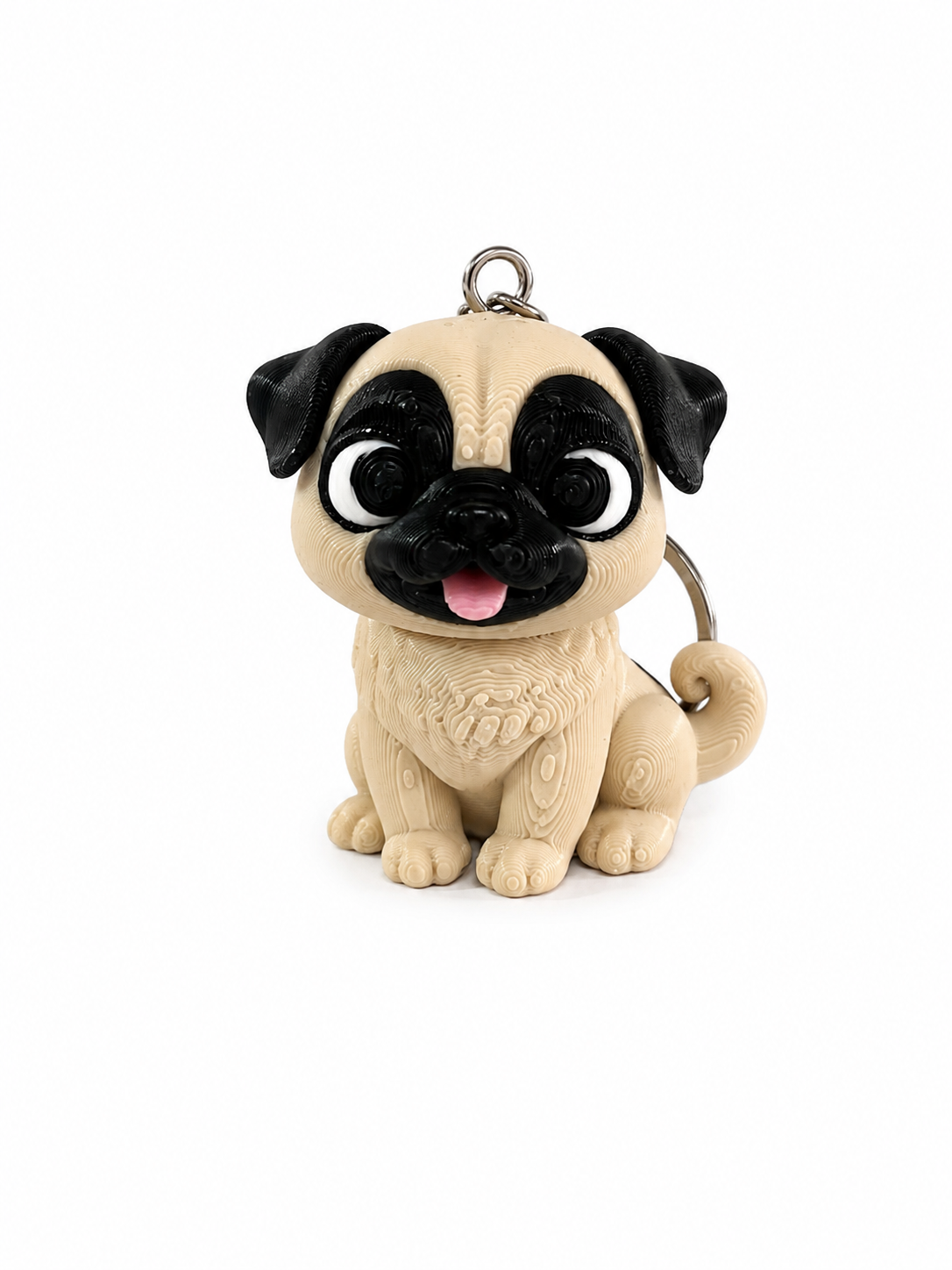 Figura 3D - Pug Llavero 