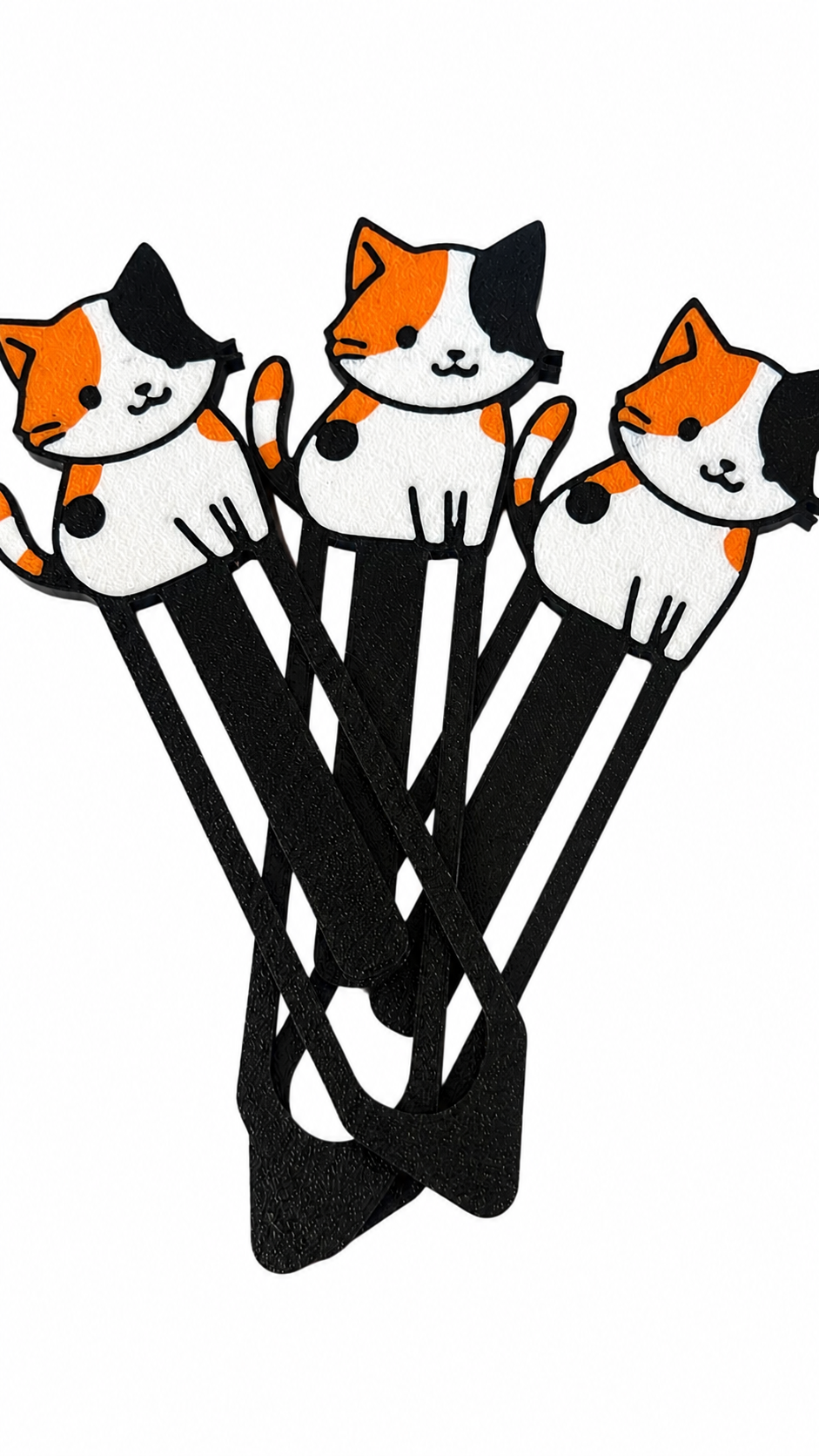 Figura 3D - Marcapáginas Gatitos Calicó 